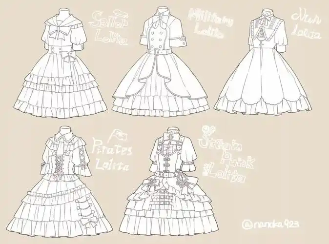 绘画教程 | 二次元服饰,小裙子的画法