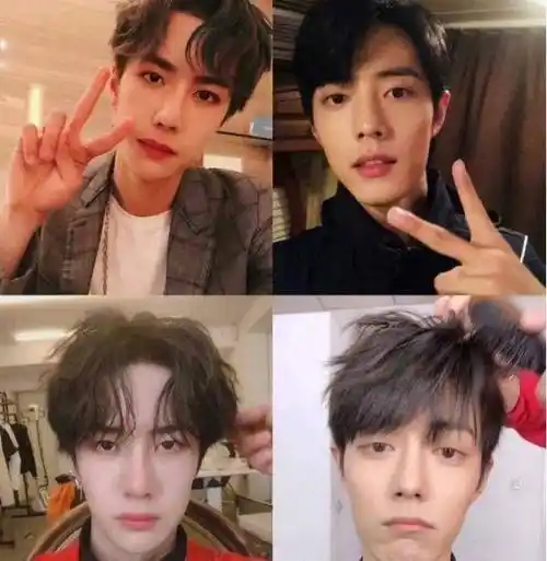 有种默契叫肖战和王一博,自拍姿势一模一样,网友:像双胞胎