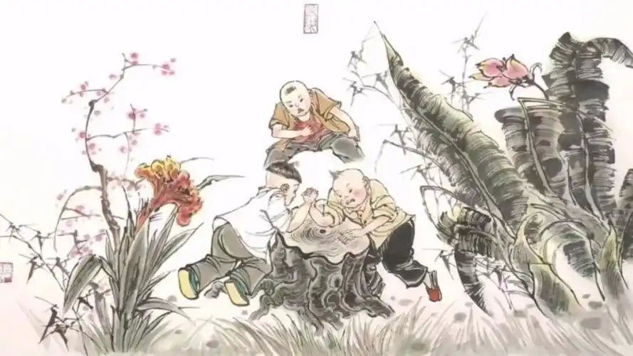 乡野童趣:曹留夫 老师 国画人物欣赏 曹留夫,1947年生,天津人,幼喜