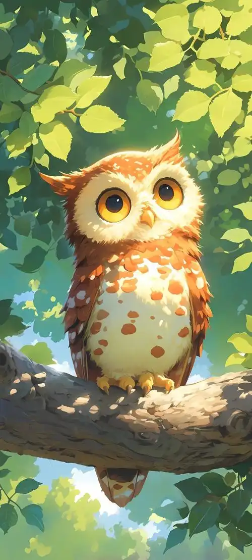 手机壁纸可爱动物插画壁纸高清原图分享