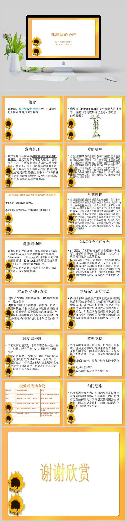 淋巴漏&乳糜漏ppt模板