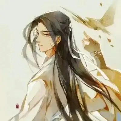 古风侧脸手绘图片男生头像