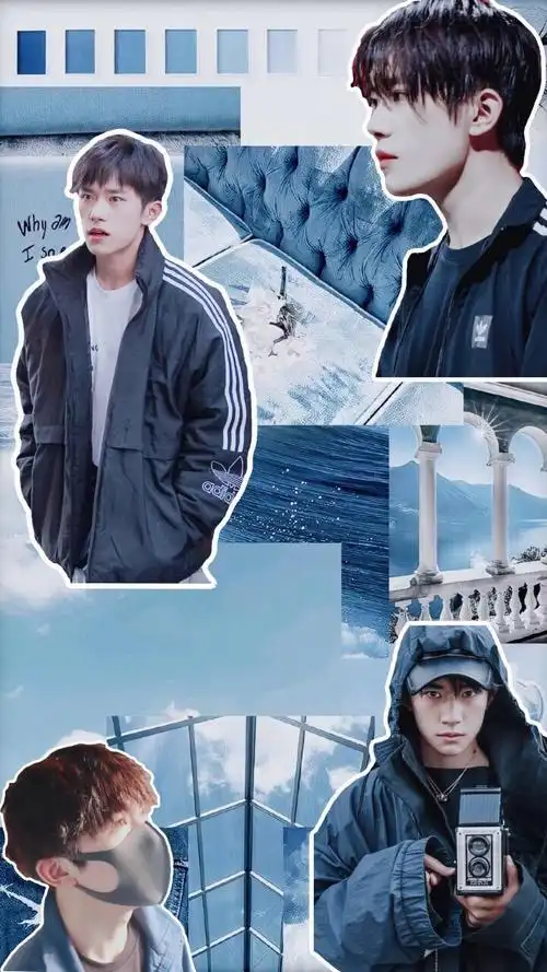 易烊千玺拼接手机壁纸ins!