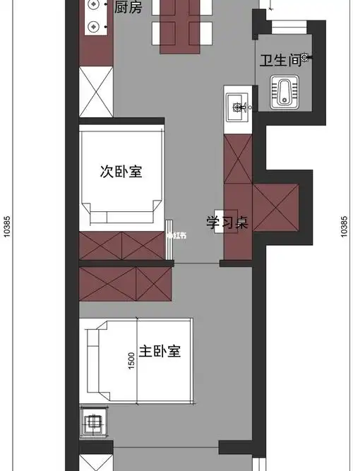 长条形老破小,一室改两室,值得收藏!_薯条_改造老破小_家居家装_装修