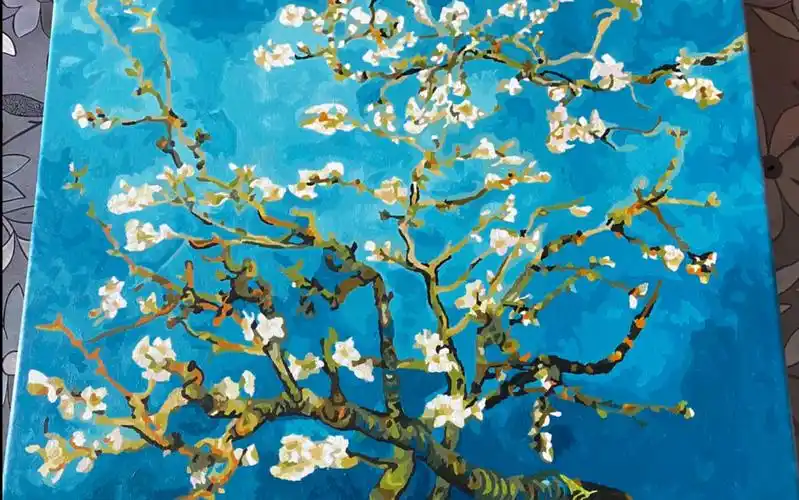 梵高 杏花 数字油画