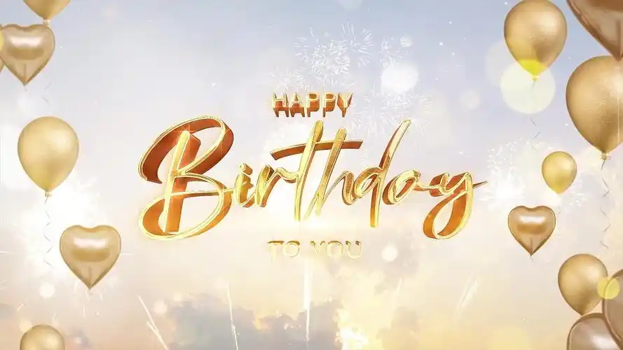 动感生日祝福ae模板粒子生日片头hd4k卡通粒子光线生日快乐开场片头ae