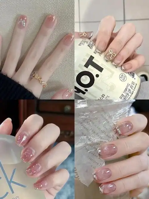 白短甲美甲穿戴甲合集  老婆们请查收不知道做什么夏日款式的姊妹98