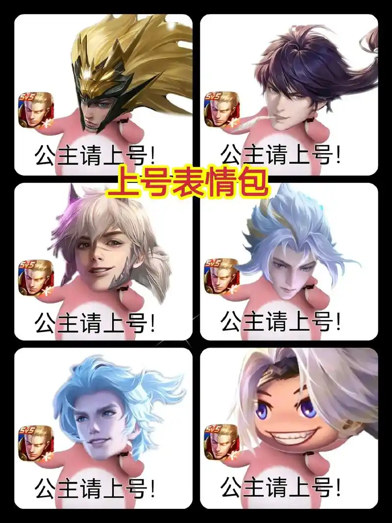 王者荣耀上号表情包.以后找我玩游戏,记得要说公主请上号,王子 - 抖音