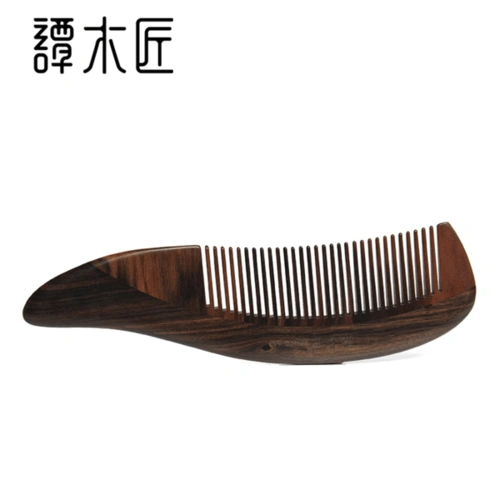 商品谭木匠 sp礼盒het梳3-4 天然 黑檀木 梳子 木梳 送父亲 送领导