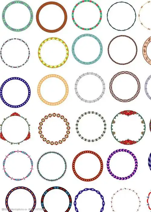 底纹边框 花纹花边 4000个花边花纹全面的哦全部是ai格式的 矢量图库