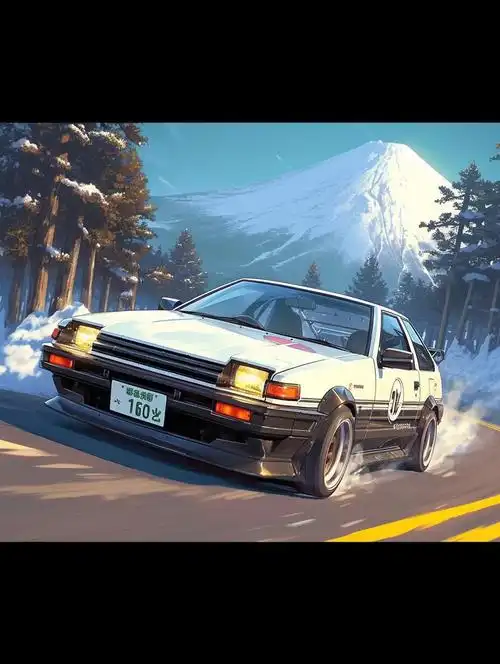 经典丰田ae86车型漫画与0396设计手稿_丰田86社区_易车社区