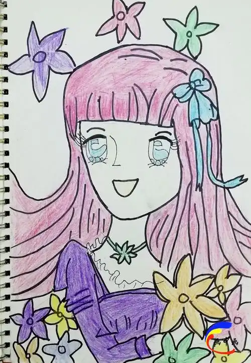 第一次尝试画动漫人物,还是不错的,我为自己鼓掌