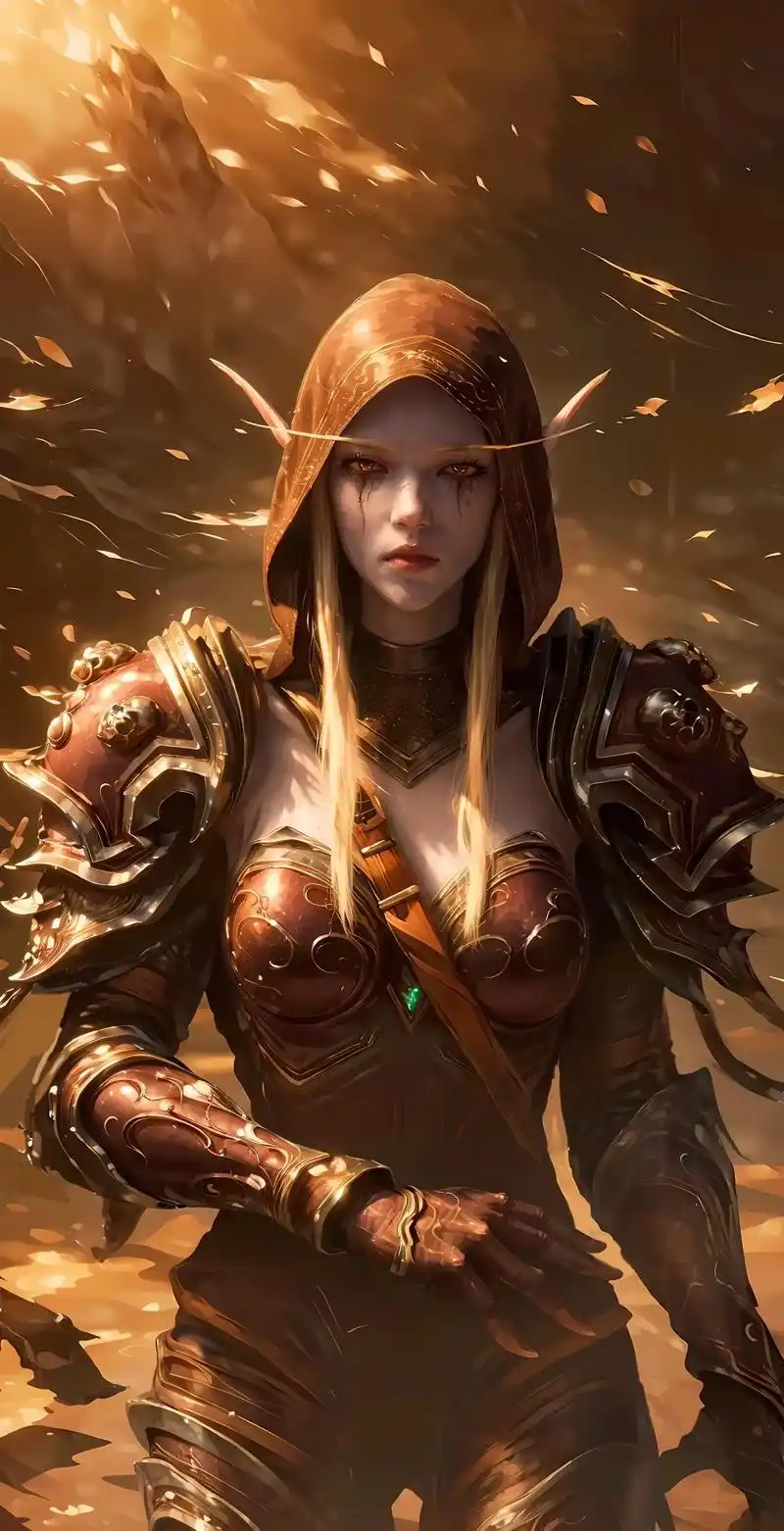 希尔瓦娜斯高清壁纸.还是最爱女王 #魔兽世界 #希尔瓦娜斯 - 抖音