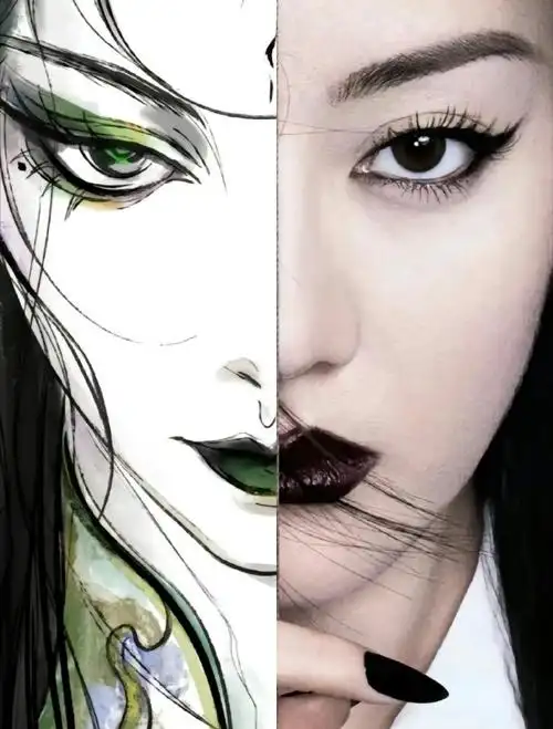 迪丽热巴聂九罗手绘