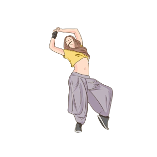 几何简约现代舞招生宣传dm