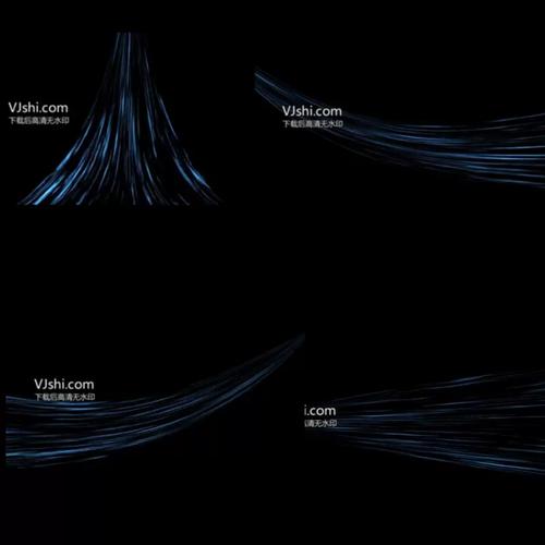 多款气流风 空调风扇吹风口气流线条动画风特效风向冷风ae模板