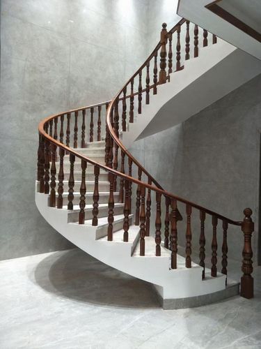 东莞实木楼梯扶手护栏别墅家用简约现代新中欧整体楼梯