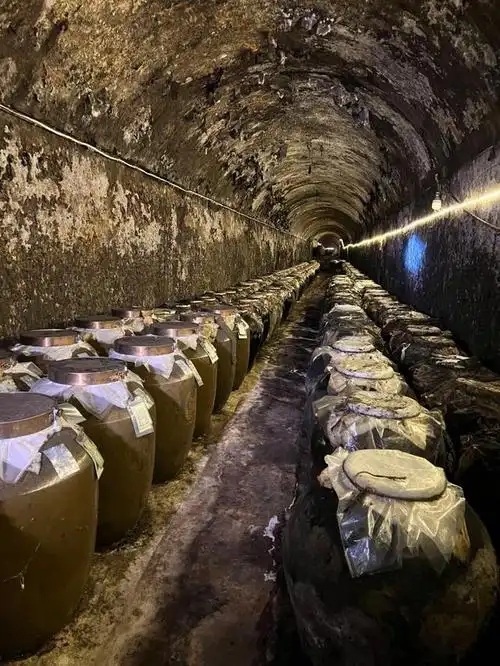 广州现5公里长的防空洞酒窖存放着上千吨百年老酒