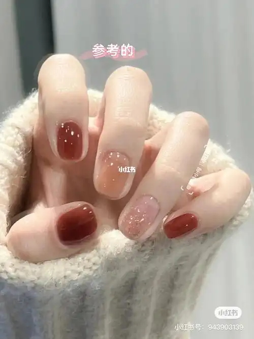 黑黄皮显白美甲