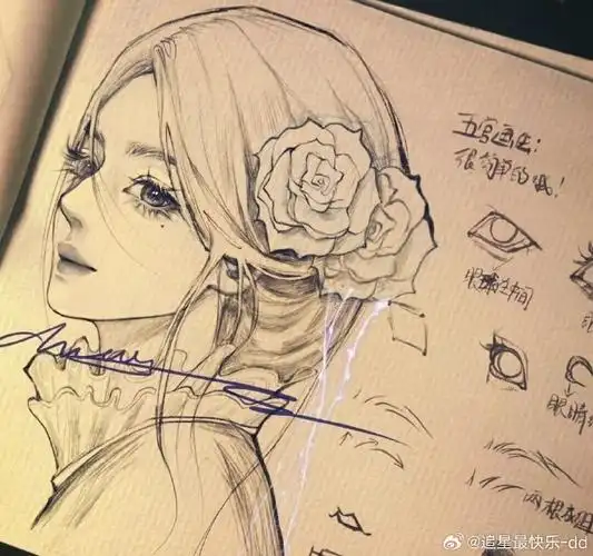 迪丽热巴超话#迪丽热巴#素描画