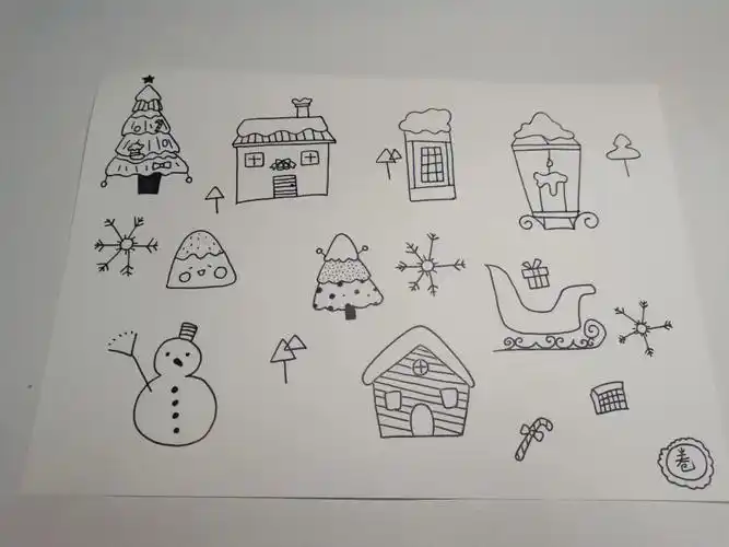简笔画圣诞节小装饰