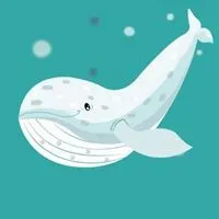 鲸鱼手绘头像 卡通可爱鲸鱼头像图_微信头像图片大全
