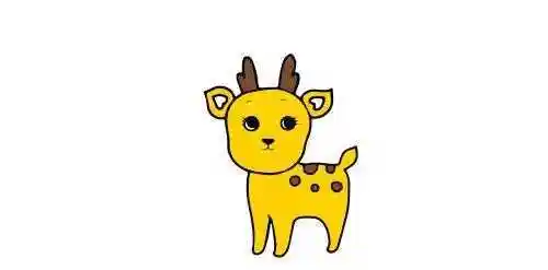 上面就是好看的梅花鹿简笔画的绘画教学了,我们在对梅花鹿进行绘画时