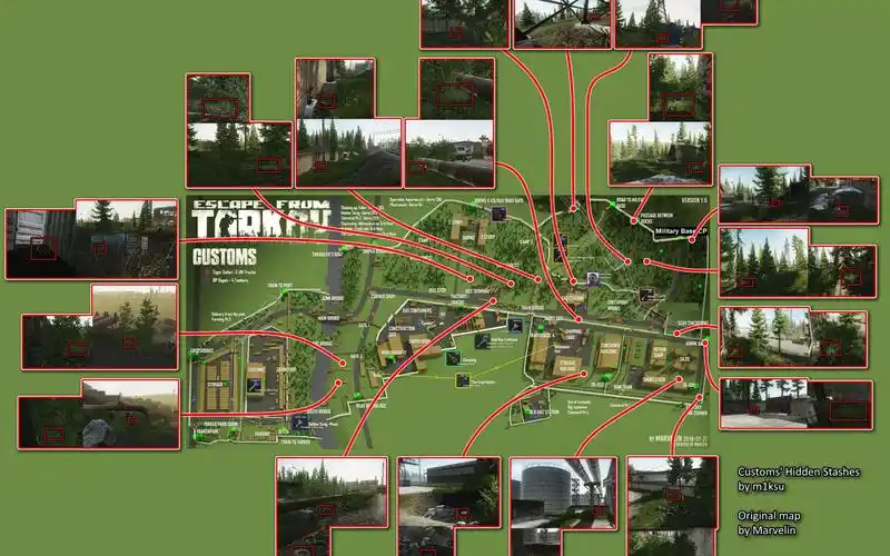 【逃离塔科夫】【搬运】海关全隐藏彩蛋点 all customs hidden caches