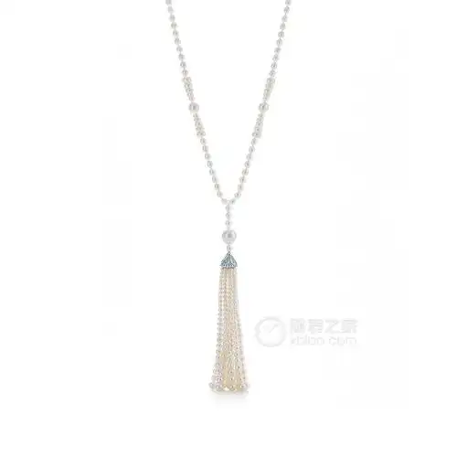 蒂芙尼ziegfeld珍珠流苏项链项链15