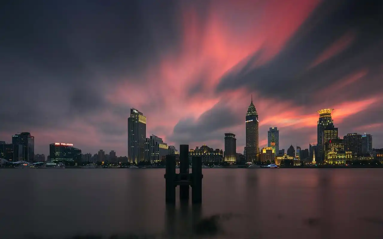 上海唯美夜景高清城市景观图片壁纸
