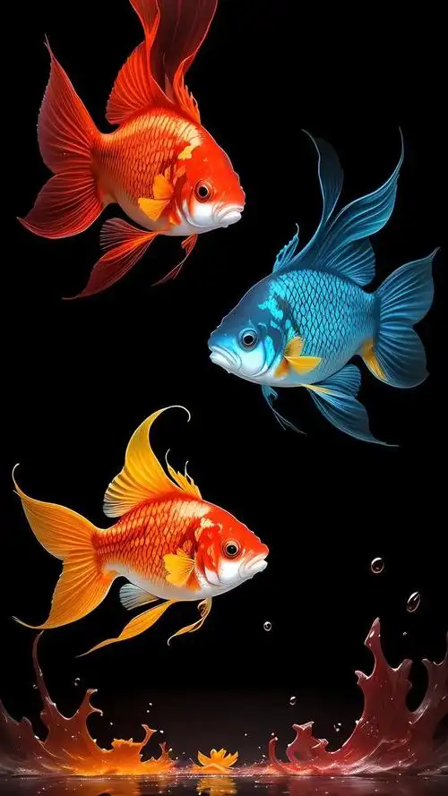 壁纸分享,一池锦鲤,一世锦绣荣华