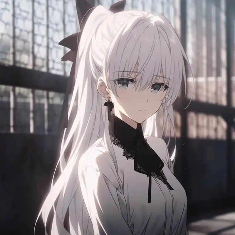 白发高马尾丨动漫女头             生成