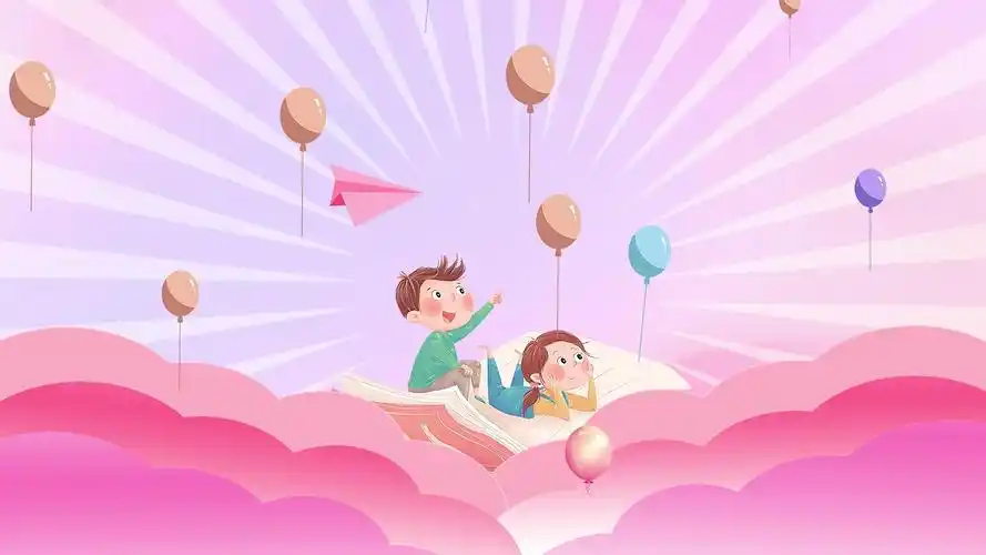 六一儿童节舞台背景4k动态卡通可爱背景视频儿童节舞台背景