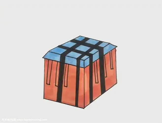 空投箱子怎么画