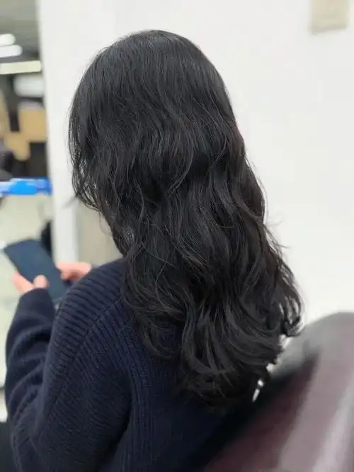 没想到黑头发烫发法式烫也太好看了