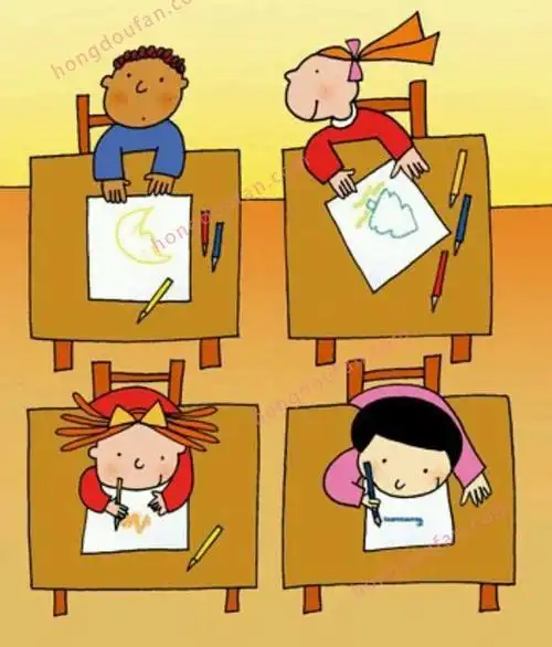 课堂休息10分钟简笔画