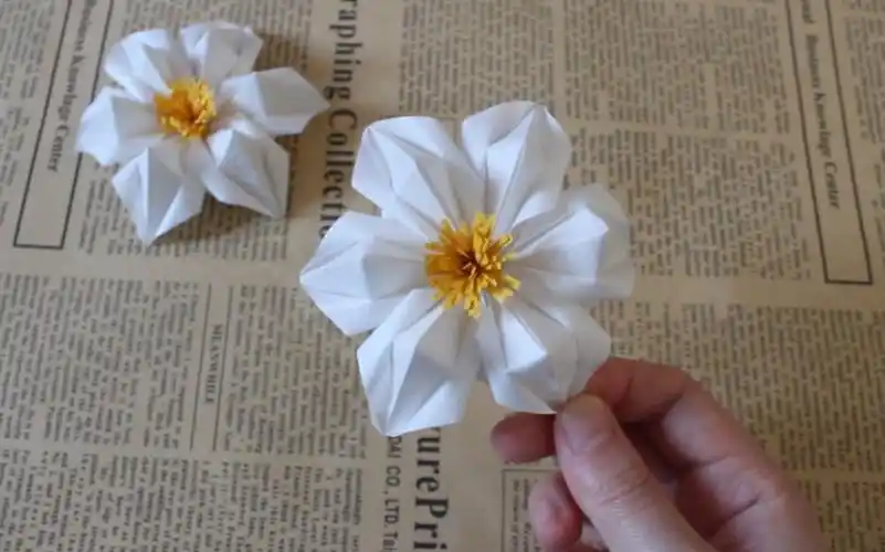 栀子花折纸教程 简单纸花折纸,快来折一朵吧-dy小杨-默认收藏夹-哔哩