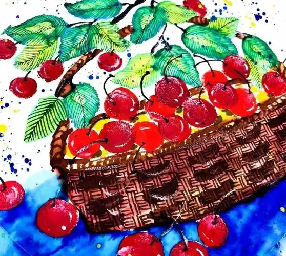 6-12岁儿童创意美术课程《樱桃》_北京拾二风画室_零二七艺考