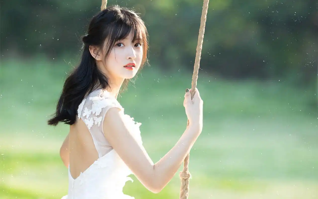 清纯美女仙气高清桌面壁纸