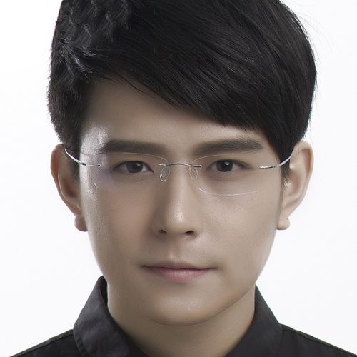 邦唯经典款眼镜架超轻b钛无框眼镜框近视眼镜 男女款眼睛框b钛款