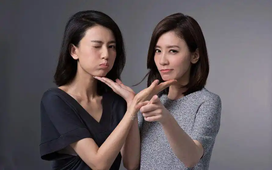 高圆圆与贾静雯合照, 表情神同步傻傻分不清 最美闺蜜组合