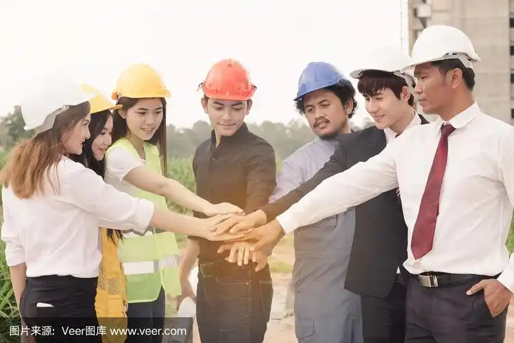 亚洲工程师概念建筑施工团队合作
