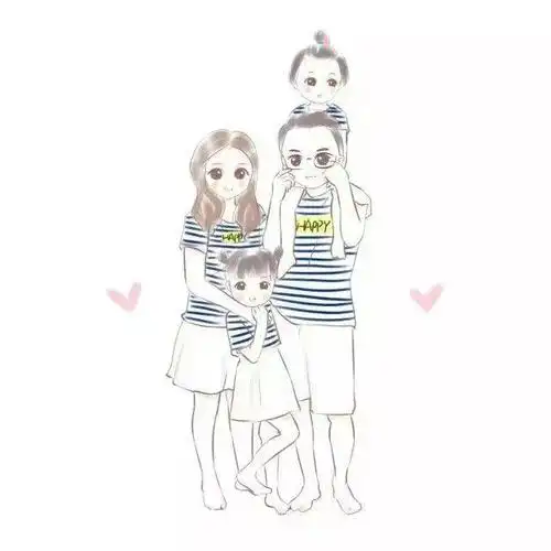 唯美微信头像一家三口和一家四口