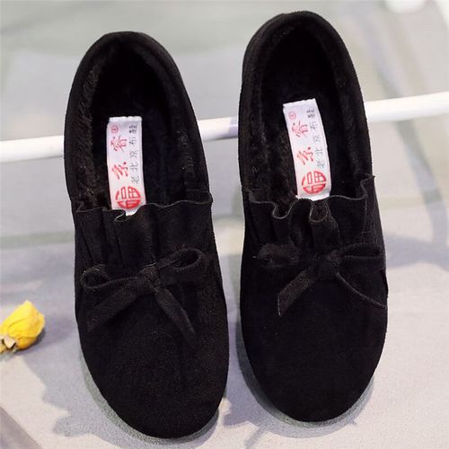 豹观(baoguan)适合孕妇冷天穿的软底老北京布鞋冬季冬季老北京布鞋女