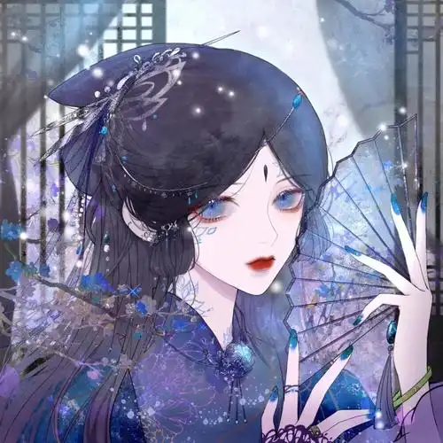 古风紫色系女头分享绣幕芙蓉一笑开斜偎宝鸭衬香腮眼波才动被人猜