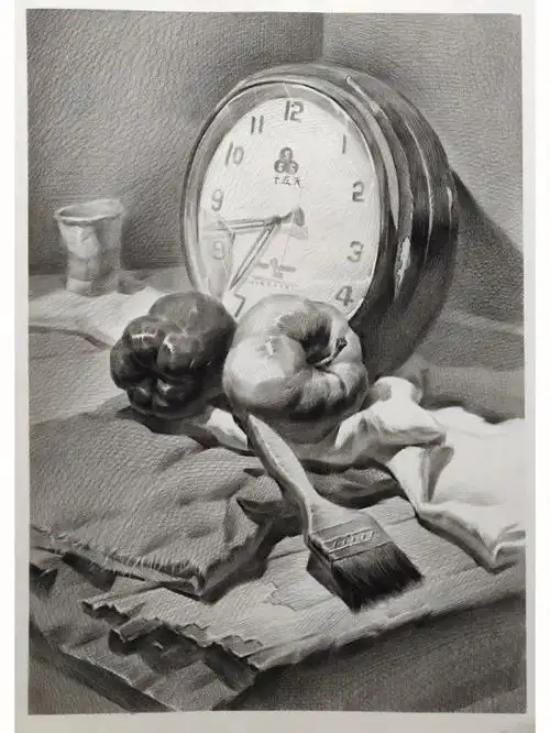 素描静物步骤讲解