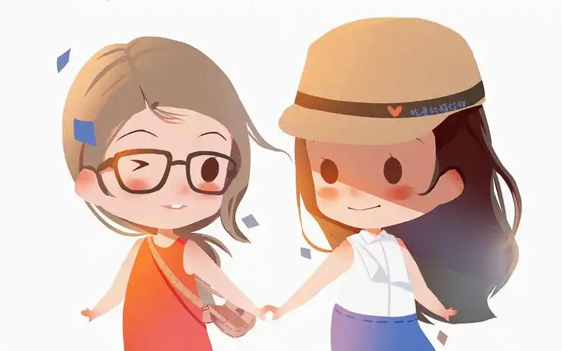 【板绘教程】闺蜜清新q版设计教程