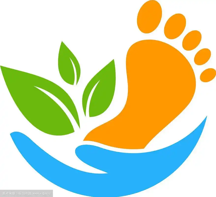 脚部护理标志图标设计