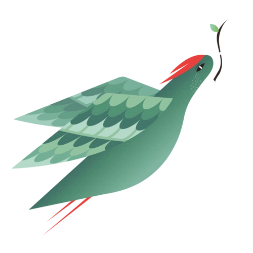 手绘飞鸟矢量素材图片