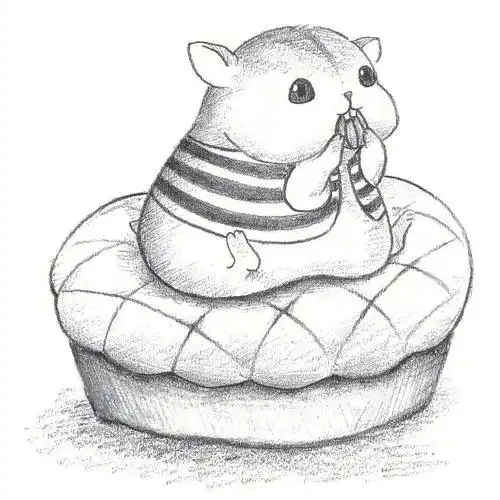 绘画  #铅笔  #素描  #呆萌  #可爱动物  #铅笔素描  #简笔画  零